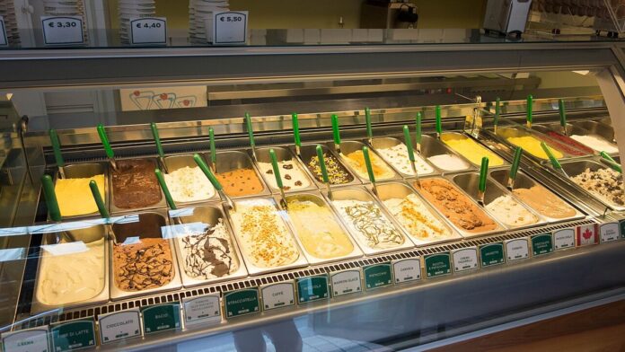 Gelateria à Milan (illustration)